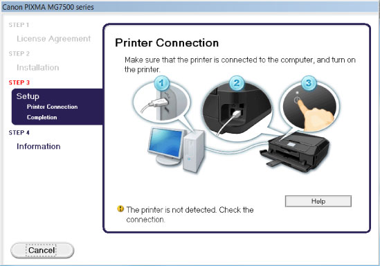 Canon : PIXMA Manuals : MG7500 series : Cannot Install the MP Drivers